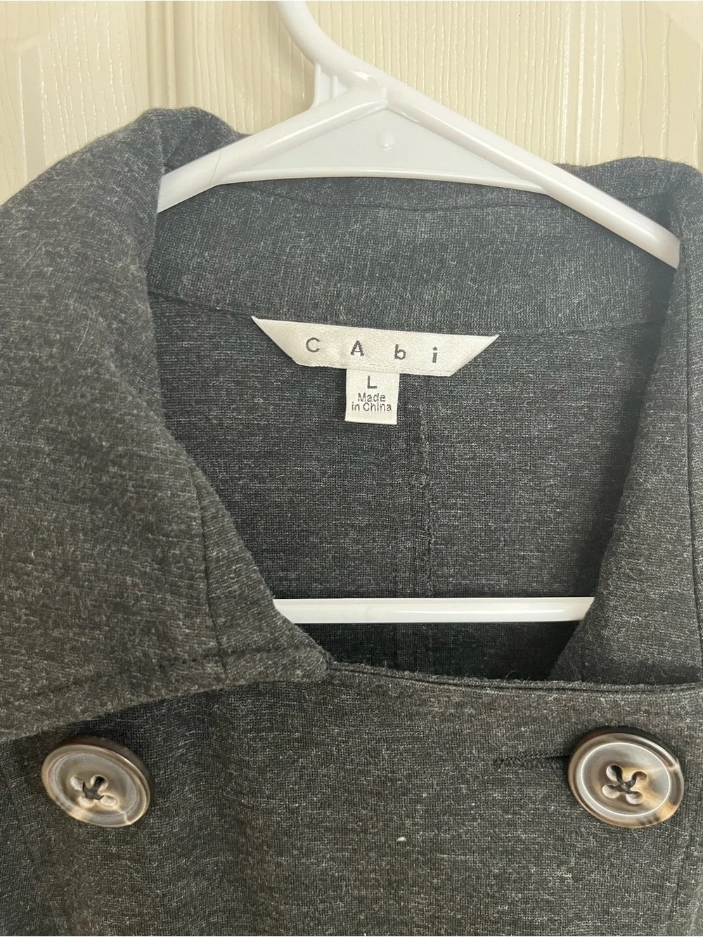 CAbi Black Double-Breasted Pea Coat